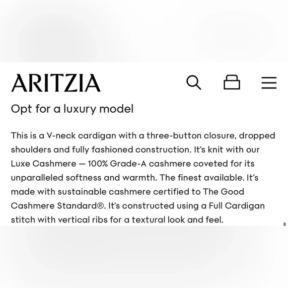 Aritzia Babaton Luxe Cashmere Canberra Cardigan in Granita Pink Size Small - Picture 9 of 14